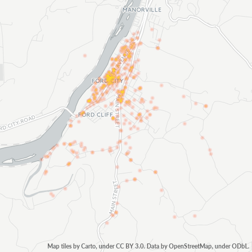 16226 Business Density Heatmap