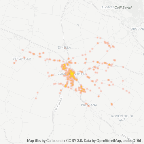 Mappa di calore per cap 37044