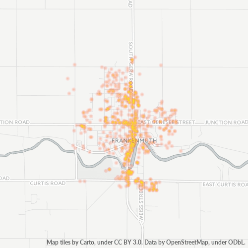 48734 Business Density Heatmap