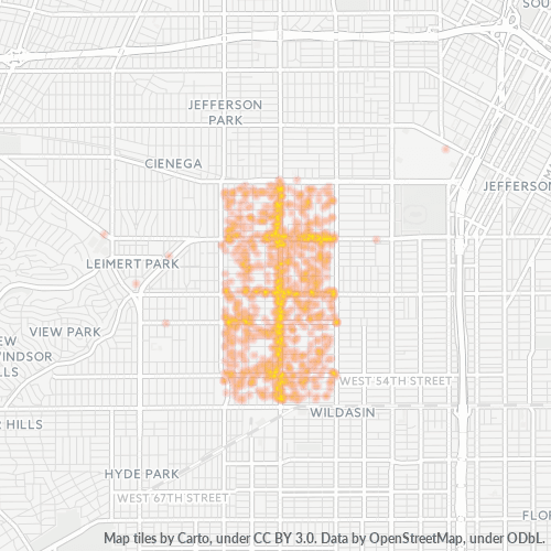 90062 Business Density Heatmap
