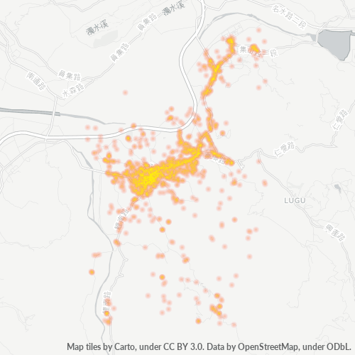 557 商業密度熱圖