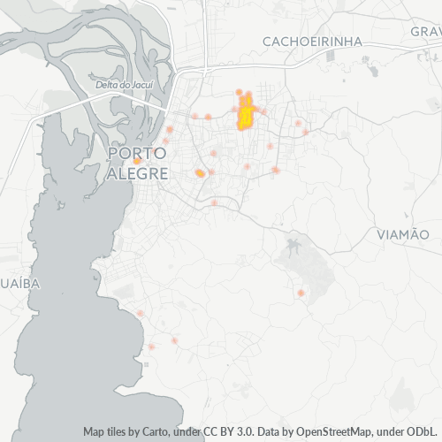 91060-000 Mapa de calor de densidad empresarial