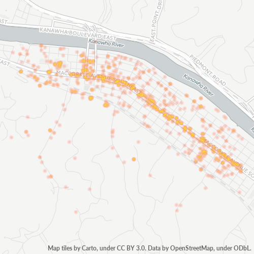 25304 Business Density Heatmap