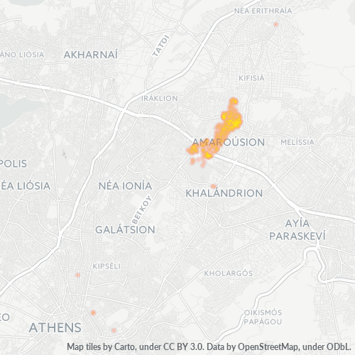 151 22 Χάρτης θερμότητας πυκνότητας επιχείρησης