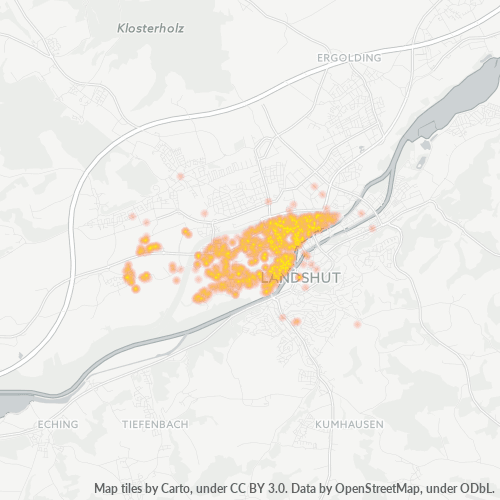84034 Standortdichte-Heatmap