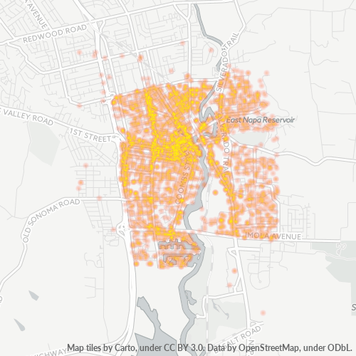 94559 Business Density Heatmap