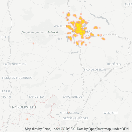 23795 Standortdichte-Heatmap
