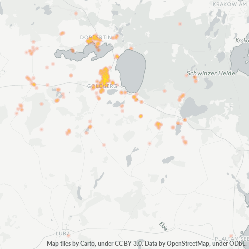 Heatmap für plz 19399