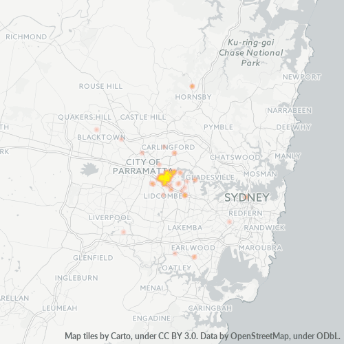 2128 Business Density Heatmap