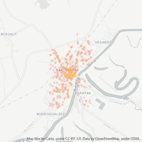 3950 Vállalati sűrűségi térkép