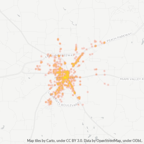 31030 Business Density Heatmap