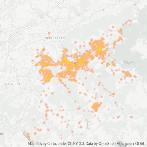 Heatmap für plz 58256