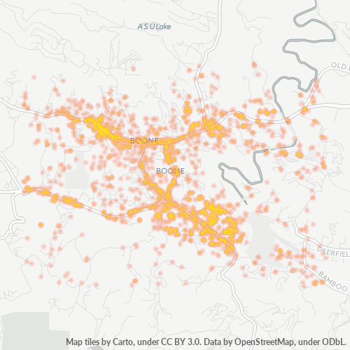 28607 Business Density Heatmap