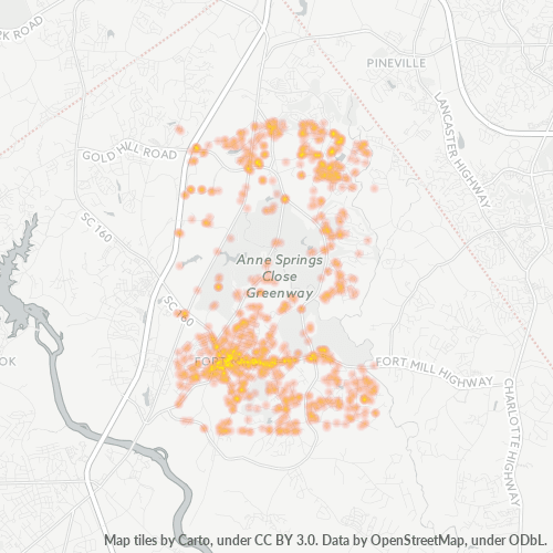 29715 Business Density Heatmap