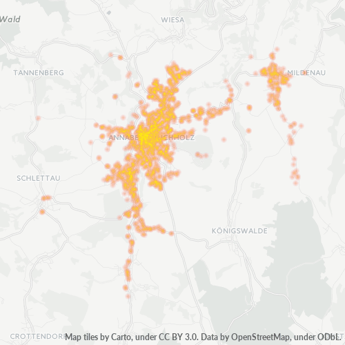 Heatmap für plz 09456