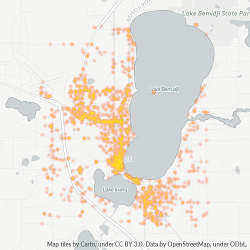 56601 Business Density Heatmap