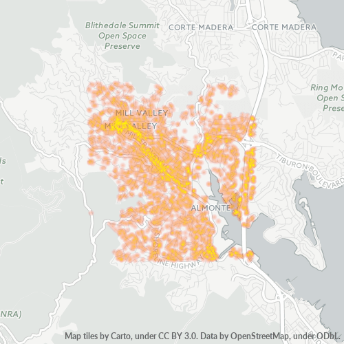 94941 Business Density Heatmap