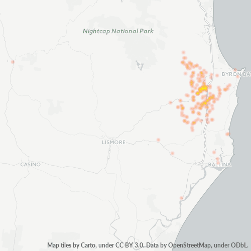 2479 Business Density Heatmap
