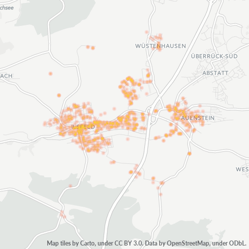 Heatmap für plz 74360