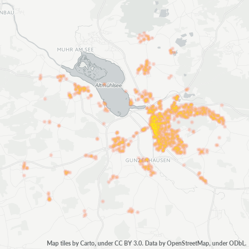 Heatmap für plz 91710