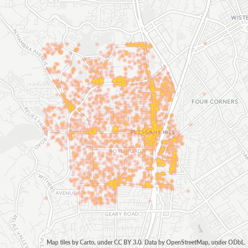 94523 Business Density Heatmap
