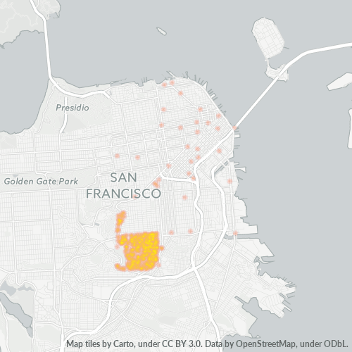 94130 Business Density Heatmap
