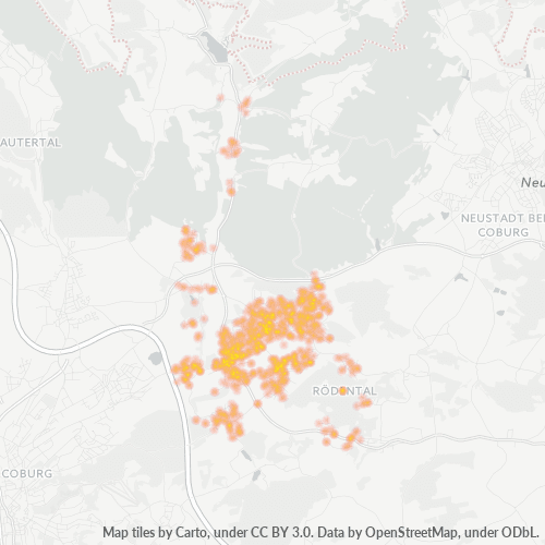 Heatmap für plz 96472
