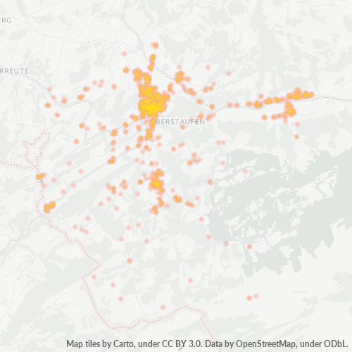 Heatmap für plz 87534