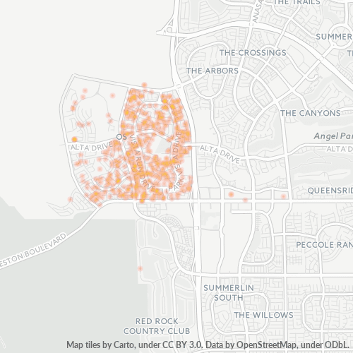 89138 Business Density Heatmap