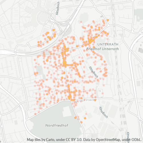 40468 Standortdichte-Heatmap