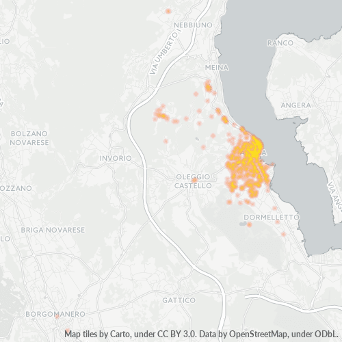 Mappa di calore per cap 28041