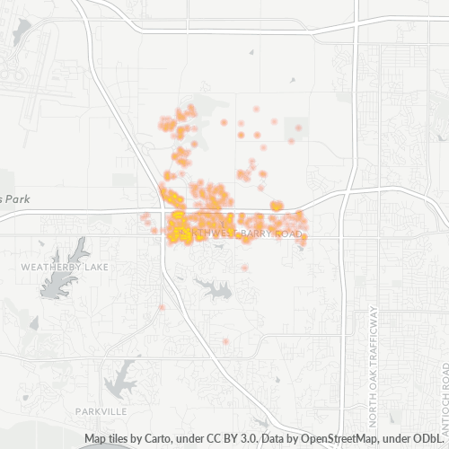 64154 Business Density Heatmap