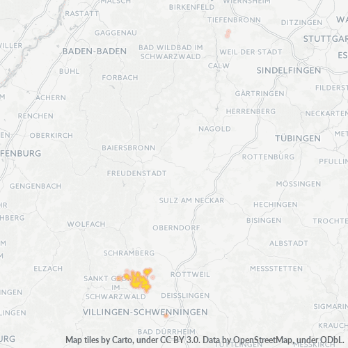 Heatmap für plz 78126