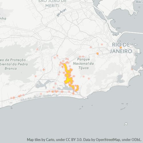 22753-000 Mapa de calor de densidad empresarial