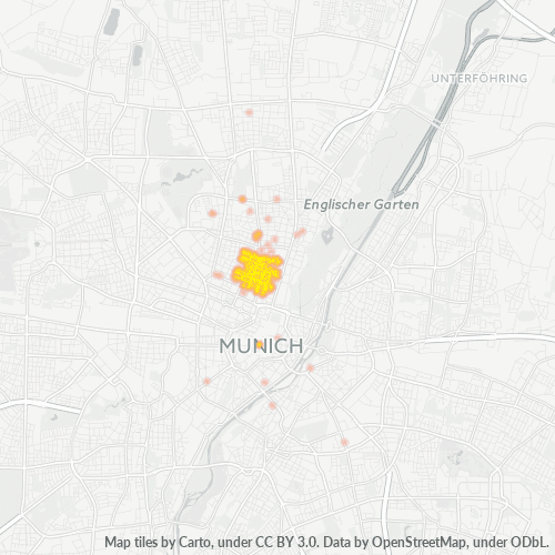 Heatmap für plz 80799