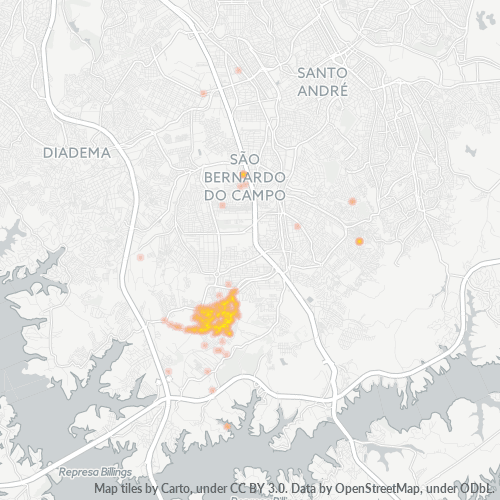09840-000 Mapa de calor de densidad empresarial