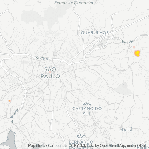 08042-000 Mapa de calor de densidad empresarial