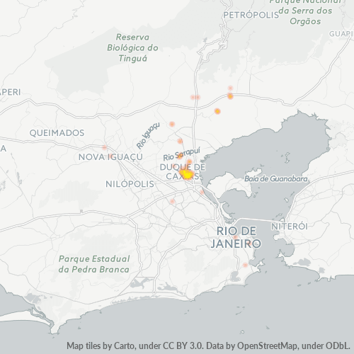 25075-000 Mapa de calor de densidad empresarial