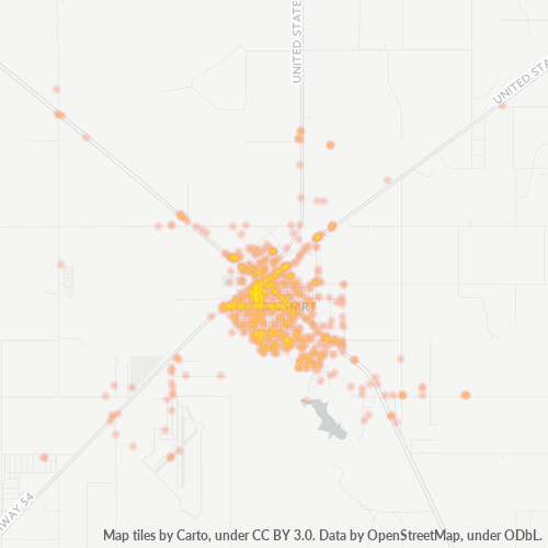 79022 Business Density Heatmap