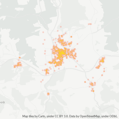 Heatmap für plz 33034