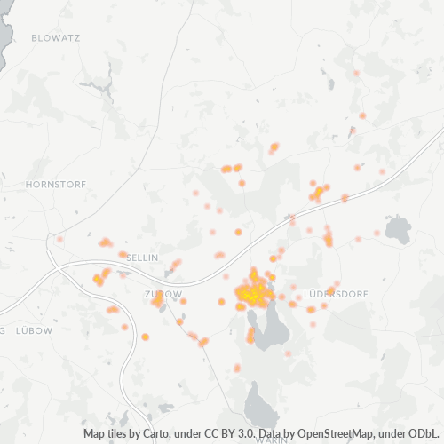 Heatmap für plz 23992