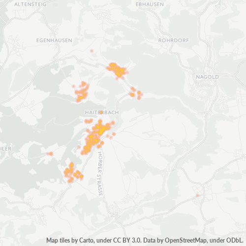 Heatmap für plz 72221