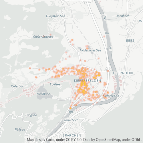 Heatmap für plz 83088