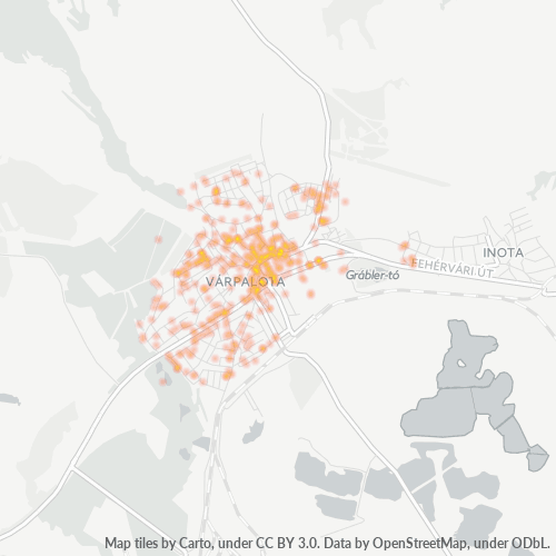 8100 Vállalati sűrűségi térkép
