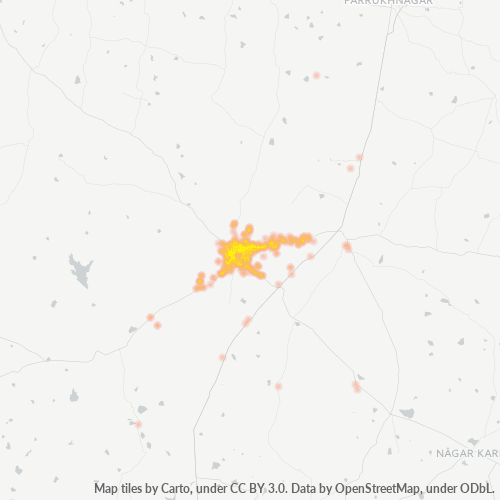 509001 Business Density Heatmap