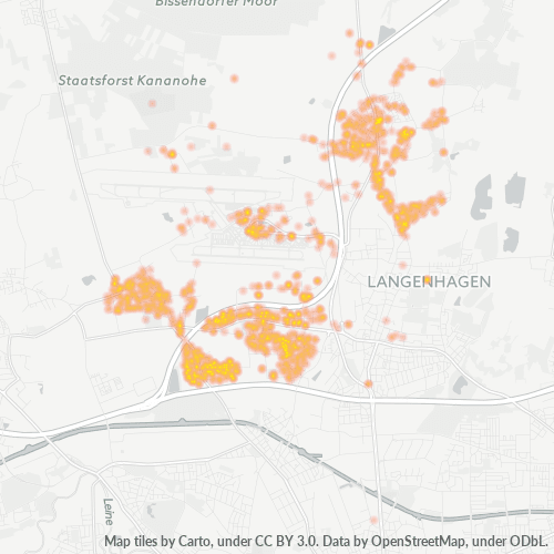 Heatmap für plz 30855