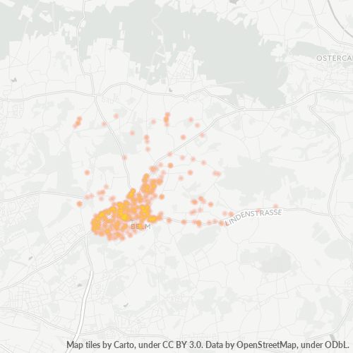 49191 Standortdichte-Heatmap
