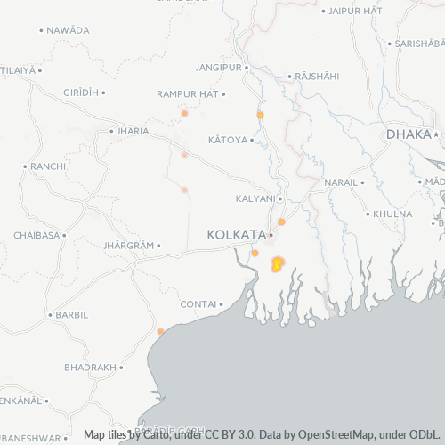 743372 व्यावसायिक घनत्व हीटमैप