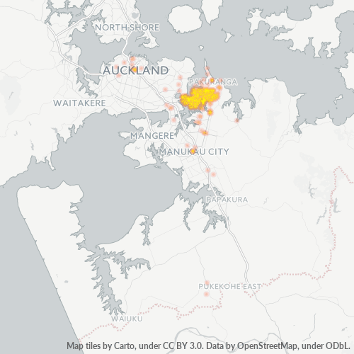 2010 Business Density Heatmap