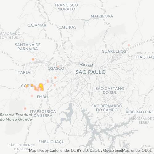 06713-000 Heatmap de Densidade da Empresa